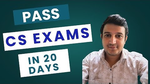 CS Exams Dec 2025: Pass in 20 Days | Zero to Hero Strategy