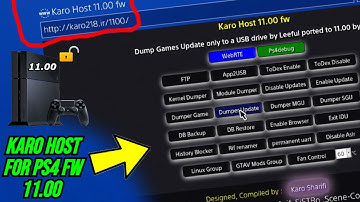*NEW* Karo HOST for PS4 Jailbreak FW 11.00 AND Lower