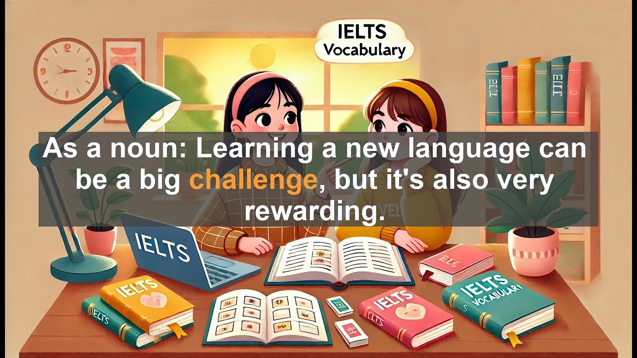2500 IELTS 5.5 Vocabulary Lesson: Challenge - Meaning, Common errors, Synonyms and Antonyms