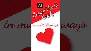 Heart design in illustrator! #shorts  #shortsfeed #shortvideo #viral #illustrator #graphicdesign