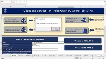 Troubleshooting Processed with Error while uploading JSON in GSTR 9C