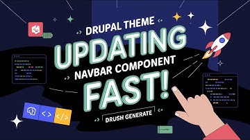 Updating  Navbar Component in Drupal 11 Using SDC (Single Directory Component) for a Custom Theme