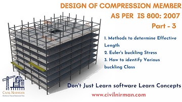 Design of Compression Members As Per IS 800:2007 Part 3