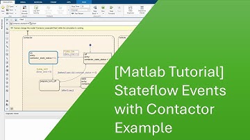 [Matlab Tutorial] Stateflow Events with Contactor Example