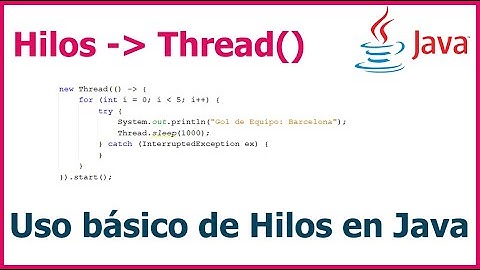 Uso básico de Hilos en Java  - Ejemplo con Lambdas