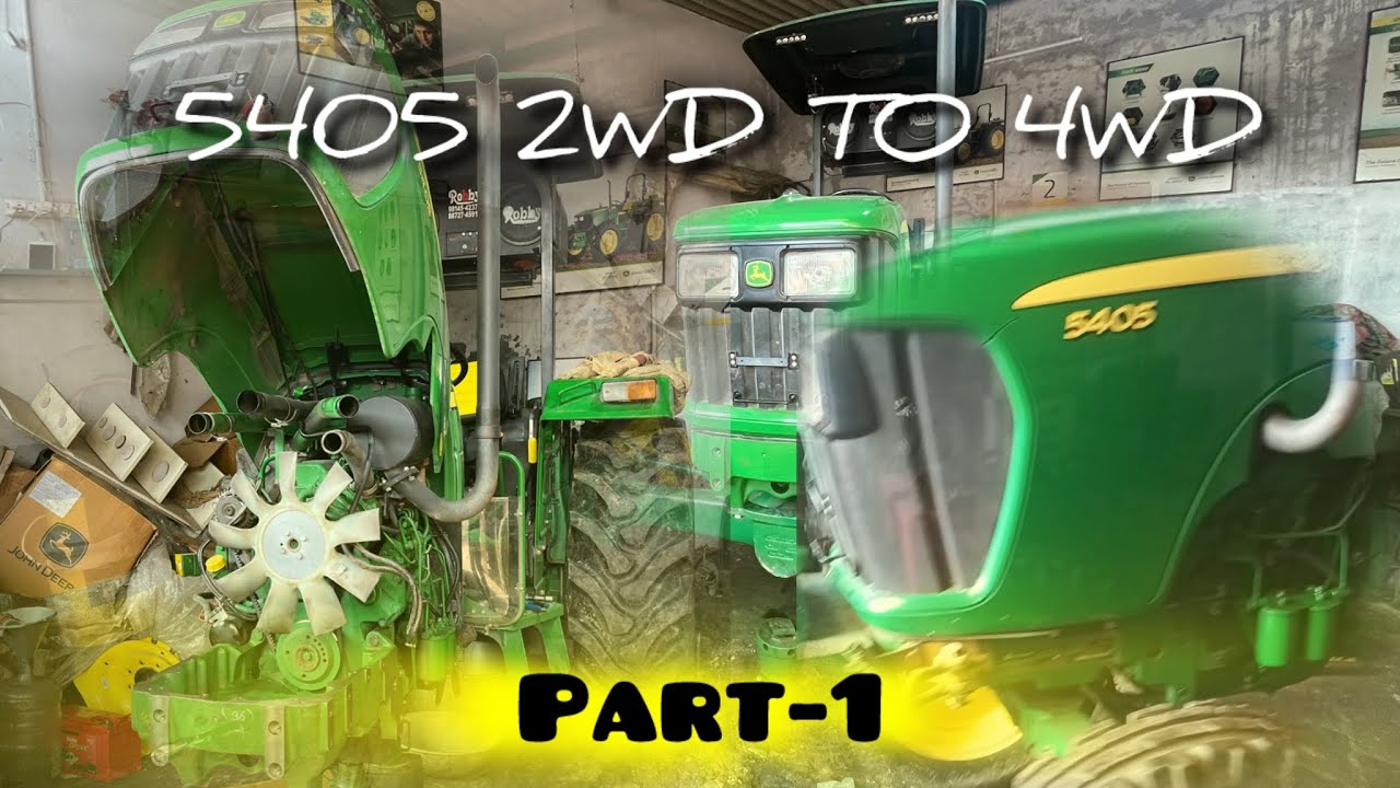 5405 2WD TO 4WD work 💚💚💚// 5405 2WD To 4WD kina karcha onda or ki saman badlia janda 👍🏻👍🏻