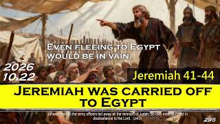 [FineFoods7]Oct22|Jeremiah41-44|Jeremiah Was Carried off to Egypt|1bibleayear2026