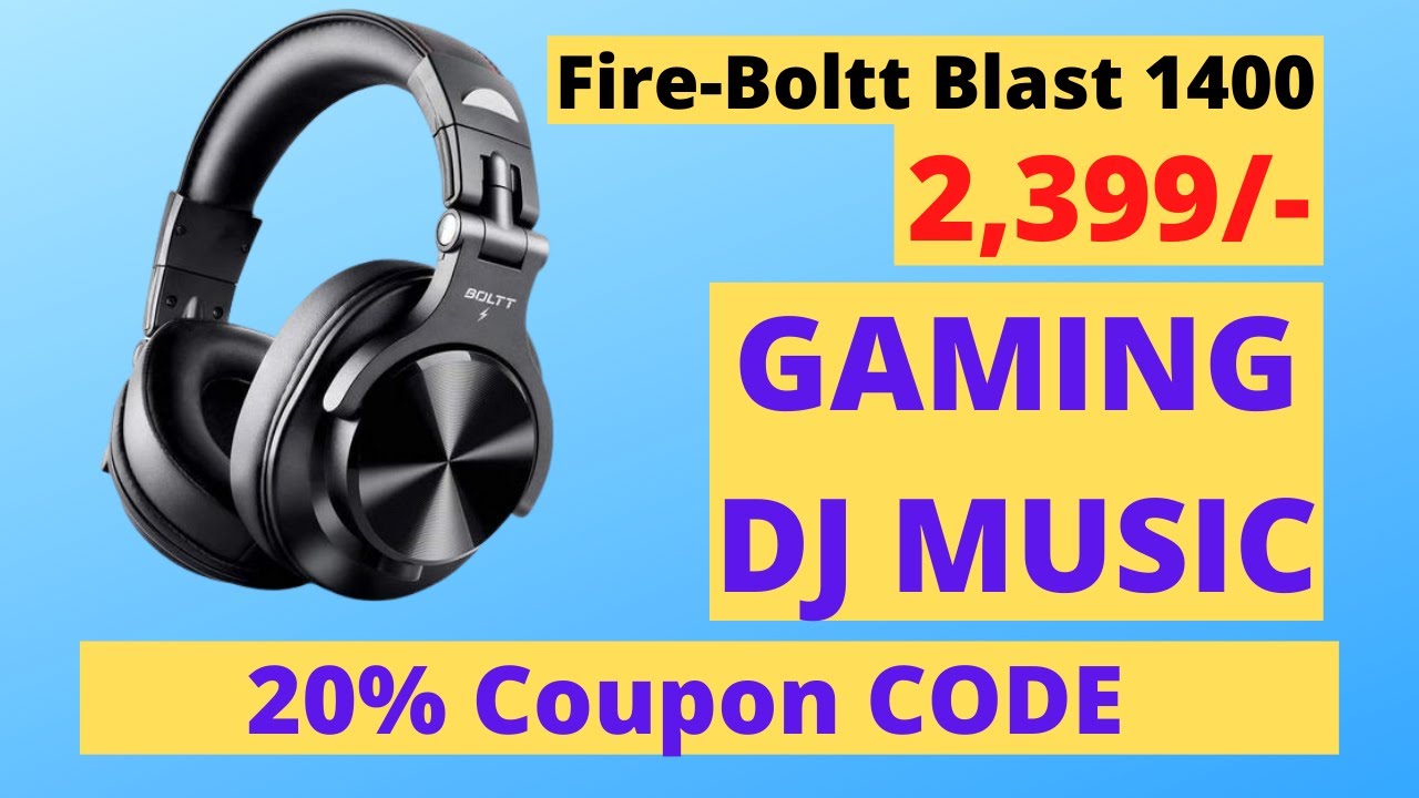 Best budget headphones 2020 India Fire Boltt 1400 Review YouTube