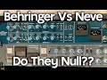 Behringer 369kt vs neve 33609j  null tests