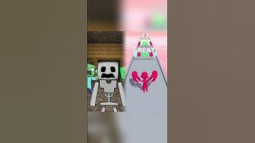 Switching to Peaceful Mode in Minecraft (Animated #shorts)