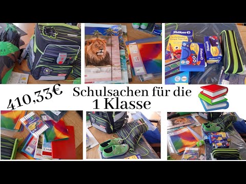 Video: Was Kaufen Für Die Schule In Klasse 1