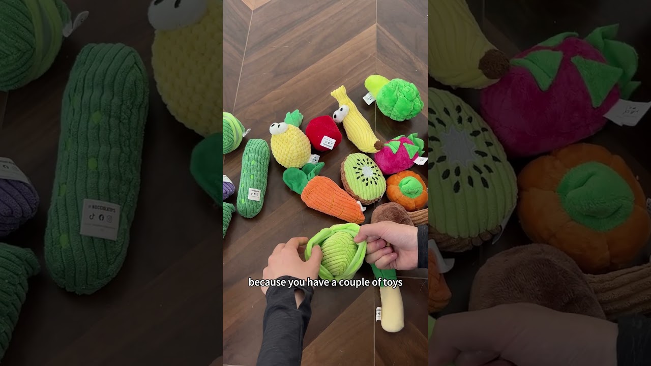We got this amazing Vegetable & Fruit dog toy! 20% OFF Discount code: 20discountyt