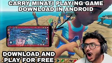CARRYMINATI PLAYED NEW SURVIVAL GAME DOWNLOAD IN ANDROID | @CarryisLive PLAYING GAME DOWNLOAD FREE