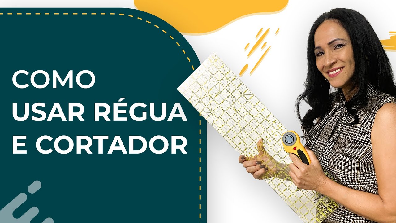 Como usar régua e cortador de patchwork