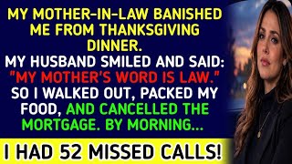 Banned From Thanksgiving Dinner by My Mother-in-Law—So I Cut Off Their Financial Safety Net.