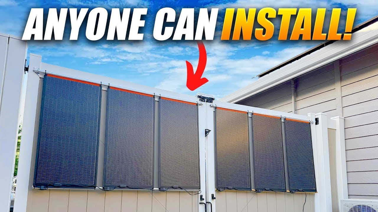 Turn Any Fence Into a Solar Generator