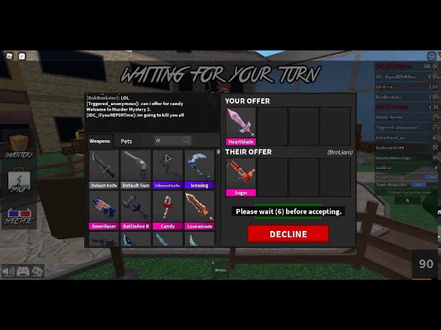 🎀🍃HEROIN GIRL🍃🎀 on X: Trading batwing and heartblade for other mm2  knives #mm2 #mm2trades #murdermystery2 #murdermystery #murdermystery2trades  #trades (sorry for the spam i just wanna trade)#mm2trading #mm2offers  #mm2tradings #mm2trade