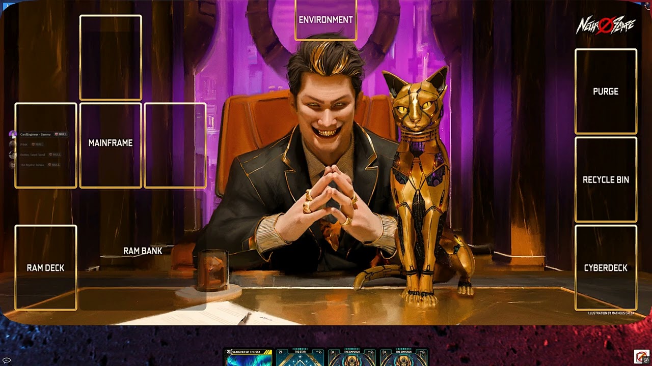 Neuroscape 2v2! Tabletop Simulator Gameplay - Kickstarter card pool