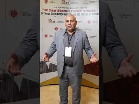 أ. خالــــد الشـــولي / محامي دولي/  متحدثاً حول أهمية ملاحقة ضباط وجنـــــود الاحتــــــلال