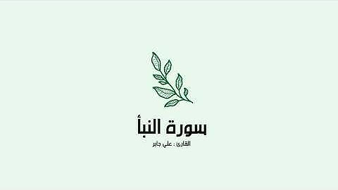 سورة النبأ | علي جابر