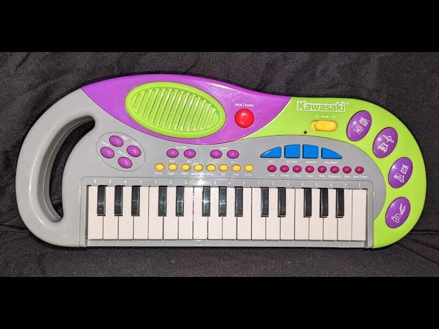 Vintage 1999 Kawasaki Kids Music Piano Keyboard - One Key - Go