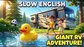 Our Magical Camping Trip! ⛺ Lily & Oliver's RV Adventure | Easy English Story for Beginners