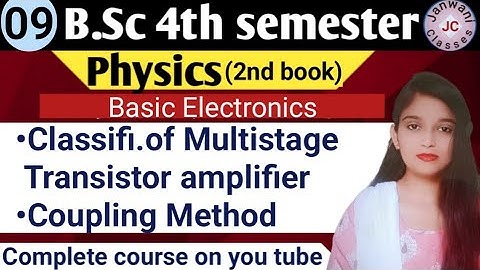 B.Sc 4th sem || Amplifier || By Jyoti Chaudhary ✍️✍️