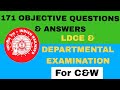LDCE Objective Type C&W Departmental Questions