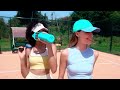 Keeping my cool between sets. 🎾💧 #tennistime #HydrateInStyle #aestheticvibes
