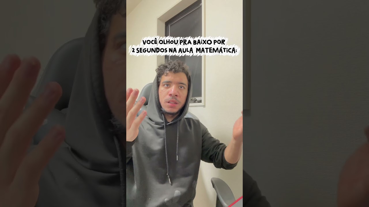 Abaixando a cabeça na aula de matemática