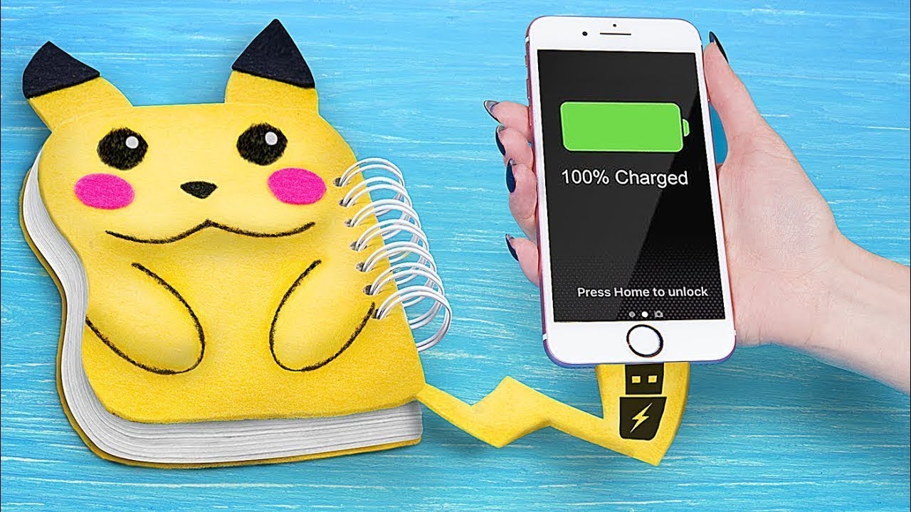 9 DIY DIVERTIDOS DE MATERIAIS ESCOLARES DE POKÉMON / LIFE HACKS E