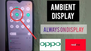 Realme AMBIENT DISPLAY| realme always on display| how to enable ambient display in realme and oppo||