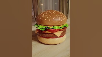 First Burger | 3D Blender