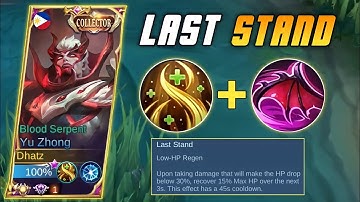 YU ZHONG USERS, TRY THIS UNKILLABLE TALENT FOR UNLI LIFESTEAL! | YU ZHONG BEST BUILD 2022 - MLBB