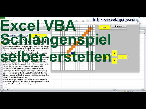 1 Create your own Snake game in Excel VBA: Creating worksheets