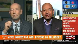 Pardon the Interruption | Pistons sink Cavaliers, Thunder beat Lakers, Celtics trade Brown? - Wilbon