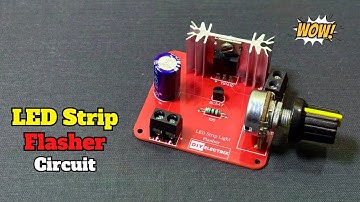LED Strip Flasher Light Circuit | Flasher Circuit | Electronic Projects