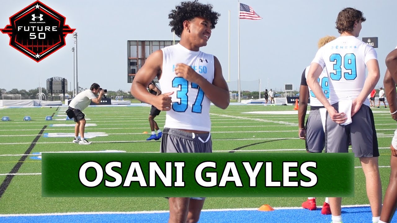 IMG Academy 2027 WR Osani Gayles at UA Next Future 50