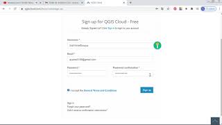 Créer un compte QGIS Cloud
