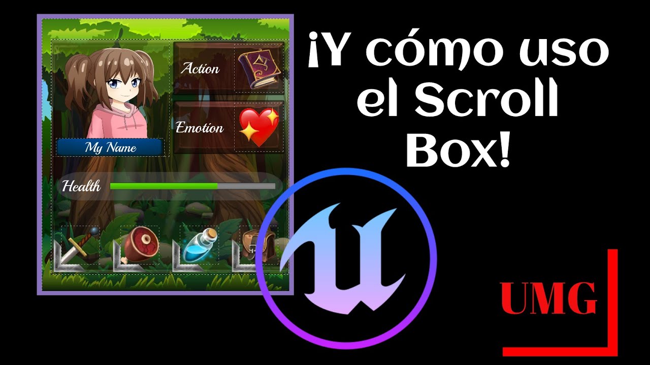 ¿Y cómo uso el Scroll Box? Unreal Engine UMG - YouTube