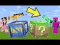 Minecraft: FORTNITE VS MINECRAFT LUCKY BLOCK CHALLENGE! - Modded Mini-Game