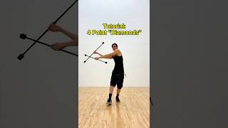Double Staff “Diamonds” Tutorial 💎  #tutorial #flowarts