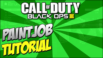 "Paintjob Tutorial" - Black Ops 3 Zombie Pizza Camo Tutorial (Cod Bo3 Paintjobs)