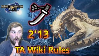 Heart Of A Hero TA Wiki Rules Speedrun Longsword Monster Hunter Rise 