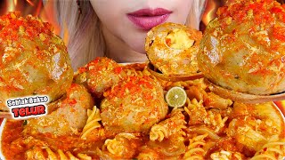 ASMR💥🥵 SEBLAK MERCON BAKSO TELUR🍳 SPICY EGG FILLED MEATBALL