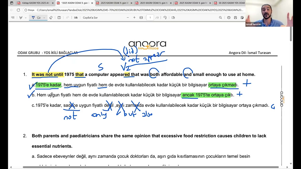 İkili bağlaçlar ve önemli kalıplar...