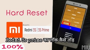 redmi 3s prime forgot pattern/mi 3s prime hard reset