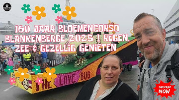 #185 🌸 160 jaar Bloemencorso Blankenberge 2025  Regen, zee & gezellig genieten 🌊🍴  31/08/2025