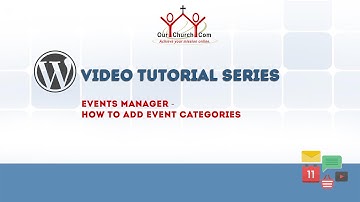 Events Manager - How to add event categories