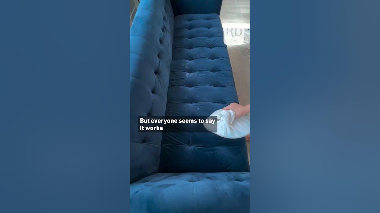 Person Shows Amazing DIY Trick to Remove Stains From Sofas YouTube